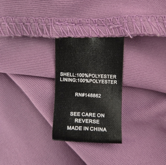 Torrid Lavender Purple Floral Chiffon Midi Dress Pleated Skirt Size 1X - Picture 13 of 14